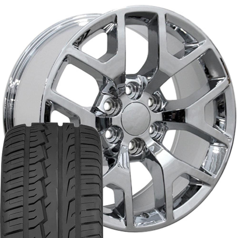 OE Wheels CV92 22 Inch Rims and Tires Fit Sierra 1500 Honeycomb Style ...