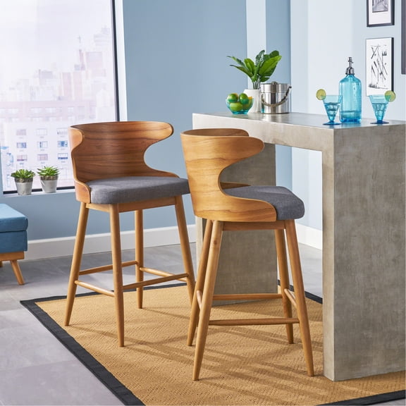 23.00" Depth - Upholstered Bar Stools - Home Bar - Durable & Refined Appearance
