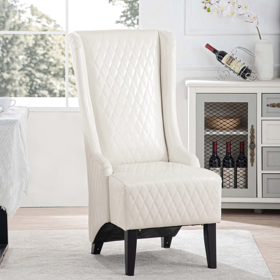 23.03" Wide Accent Chair with High Back | Vintage Elegance Meets Modern Comfort | Thick Sponge That Won't Collapse | Easy Maintenance of Birch Legs