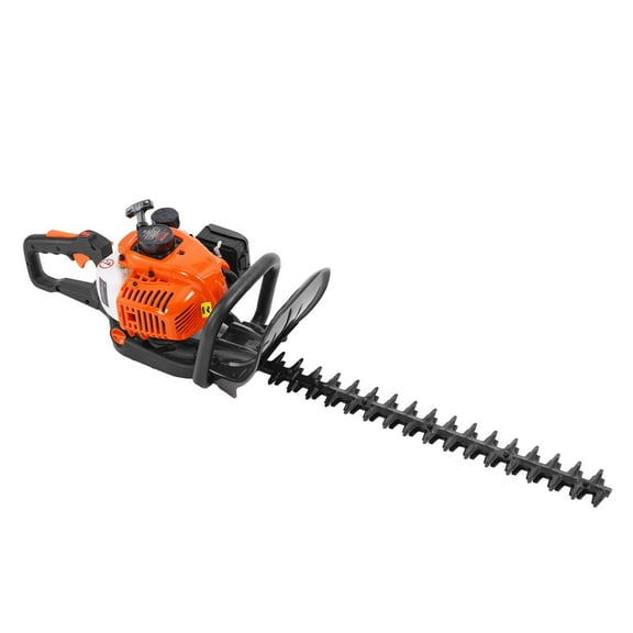 26CC Gas-Powered Handheld Hedge Trimmer 23.2-inch Dual-Sided Dual-Action Blade, 180 Rotating Trimming Head, Professional Tool for Shrubs and Low Bushes