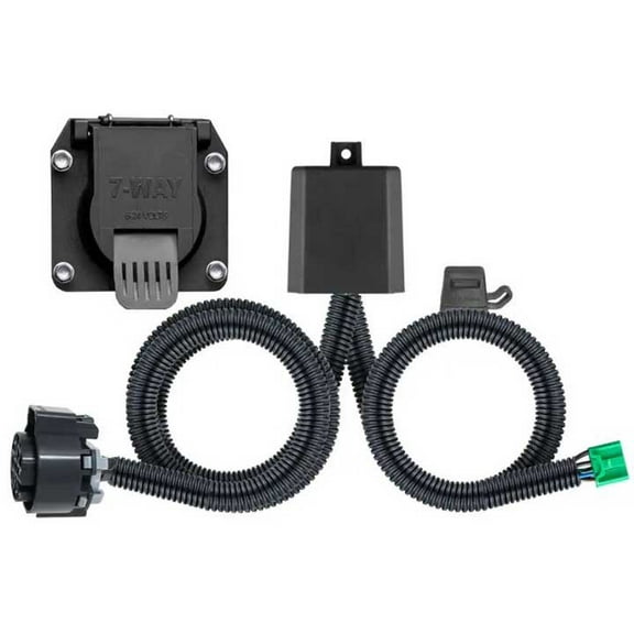 CURT 56518 Vehicle-Side Custom RV Blade 7-Pin Trailer Wiring Harness, Fits Select Honda Pilot