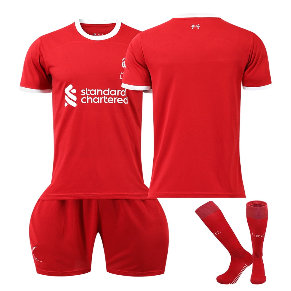 23/24 LFC Home Soccer Activewear No.Number Fans Training Football Jerseys Kits For Kids And