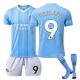 23/24 Man City Home Soccer Activewear No.9 Haaland Fans Training