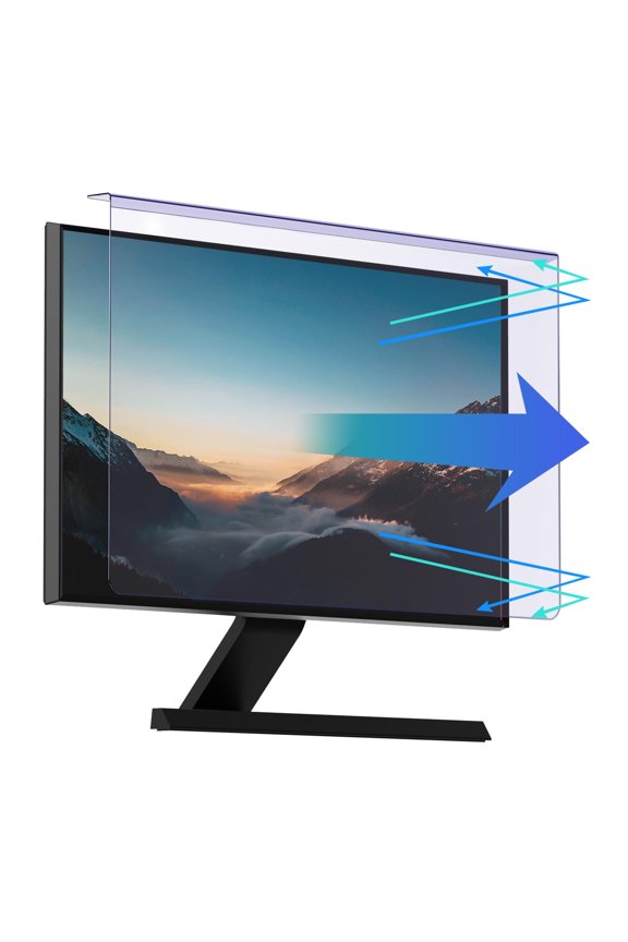 23-24 inch Computer Anti Blue Light Screen Protector, Hanging Desktop Monitor Blue Light Filter for 22, 23, 23.6, 23.8, 24 inch Widescreen Monitor, Universal PC Anti Scratch Eye Protection Cover