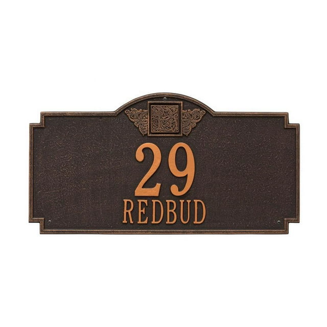 23.25 in. Monogram Estate House Numer Wall Plaque