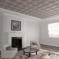 thumbnail image 1 of 23 3/8"W x 23 3/8"H x 3/8"T Extra Large Lilley Decorative Fretwork Wood Ceiling Panels, Hickory, 1 of 10