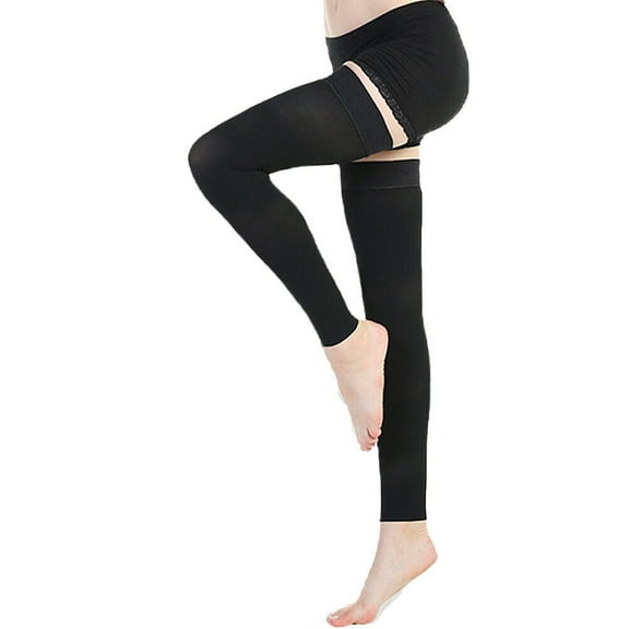 23-32mmHg Leg Compression Sleeve Socks Thigh High Varicose Stockings Antislip