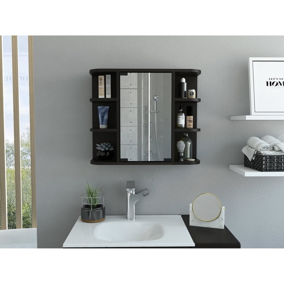 23.40 lb Weight - Mirror Panel for Privacy - Dorm Room - Maximize Space