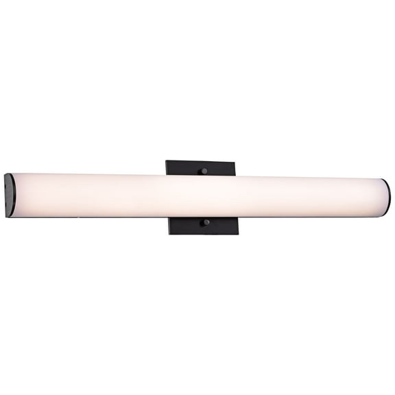 23.5 Inch 24W 1 Led Small Wall Sconce-Black Finish Eurofase Lighting 37080-020