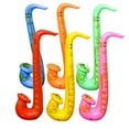 thumbnail image 1 of 23.5" Inflatable Saxophone - Assorted Colors (Each), 1 of 2