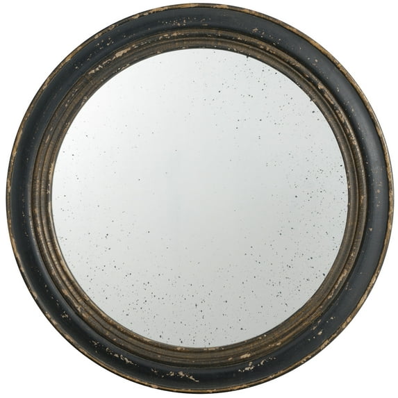 23.5" Mirror-Color:Distressed Brown,Style:Classic Vintage