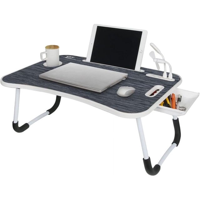 23.5" Portable Laptop Desk,Laptop Stand for Bed with USB Charge Port