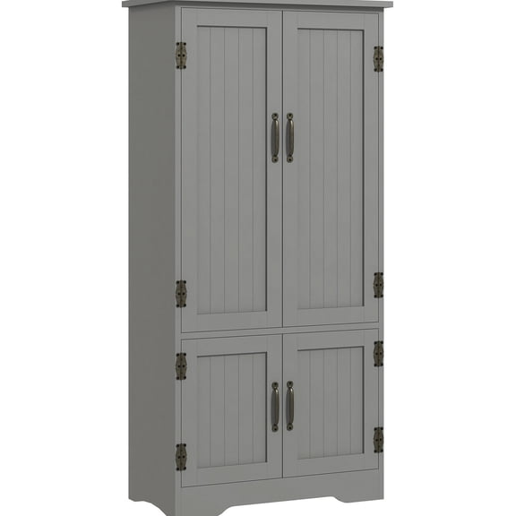 23.5" Wide Storage Unit - Beadboard Design for Rustic Look - Small Dining Room - Attractive Kitchen Organizer