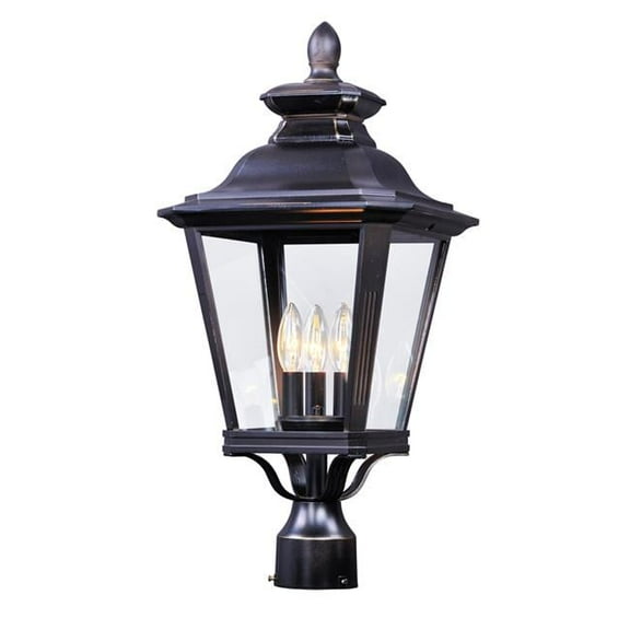 23.5 in. Knoxville 3 Light Outdoor Post - Bronze