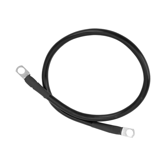 23.6" 4AWG Copper Grounding Cable, 150A Battery Inverter Fuse Holder Wire, Resilient  Durable