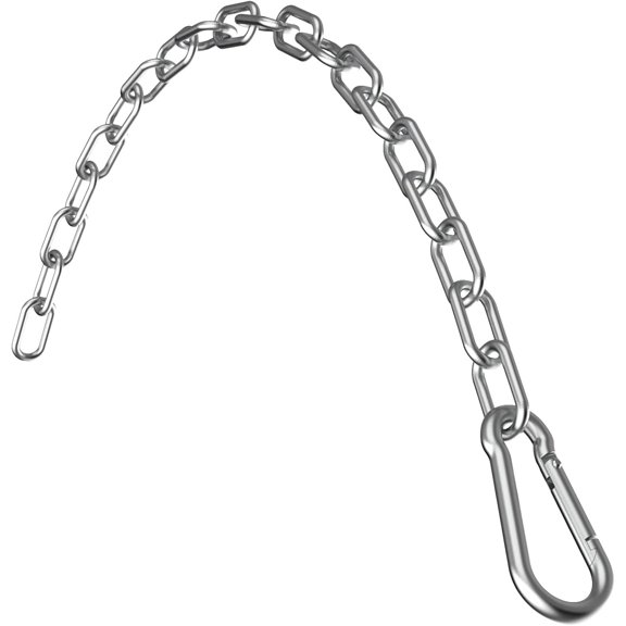23.6" Gym Fitness Cable Extension Chain, 304 Stainless Steel Cable Machine Extension Accessory, Workout Chain for Home Gym Replacement, Weight Lifting, Triceps Exercise