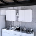 thumbnail image 1 of 23.6" High Wall Cabinet, White Exterior Design | Improves Kitchen Ambiance | Built-in Dish Rack for Proper Storage, 1 of 2