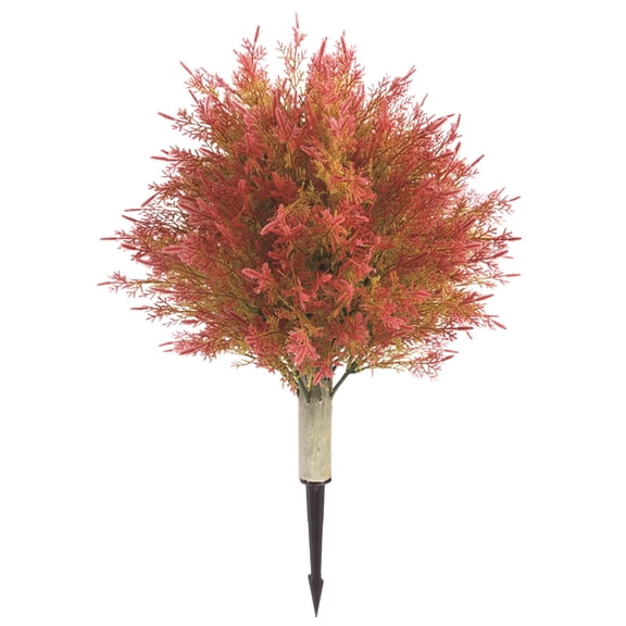 23.6 Inch Artificial Cedar Topiary Ball Trees with Ground Spikes UV Resistant Cypress for Outdoor Indoor Front Porch Garden Backyard Decor Evergreen Shrubs Bushes