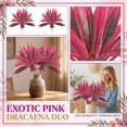 23.6 Inch Faux Red Cordyline Ti Plant, 2 Pack UV Resistant Artificial ...