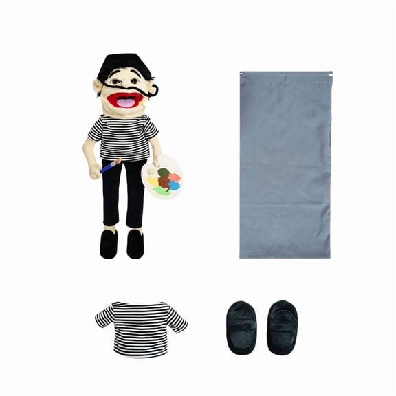 23.6-Inch Jefy's Father Hand Puppets Stuffed Plush Toy for Kids and Fans - Interactive & Educational, Soft Stuffed Plush Puppets for Play, Multicolor