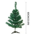 thumbnail image 1 of 23.6 Inch Snow Flocked Artificial Christmas Tree with Metal Stand 200 Lush Branch Tips Hinged Design Easy Adjust Branches for Indoor Outdoor Holiday Decor PVC Iron Material, 1 of 2