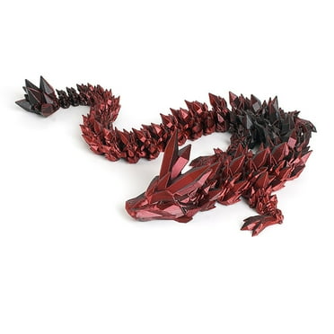 23.6 ”Large 3D Dragon, Flexible Articulated Dragon,Crystal Dragon Toy,3D Printed Gift for Festival,Home Decoration, Executive Desk Decorations
