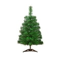 thumbnail image 1 of 23.6" Mini Artificial Christmas Tree, Tabletop Christmas Tree with Stand, Mini Xmas Pines Tree Christmas Scene Decoration for Home Party Holiday Indoor Outdoor Decor, 1 of 3