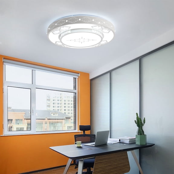 23.6'' Modern Dimmable LED Flush Mount Ceiling Light 3 Color Living Room Bedroom