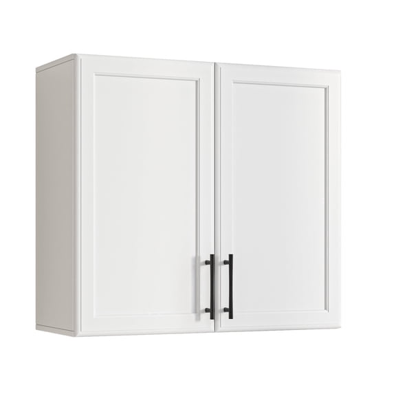 23.6" W Laundry Cabinet Wall Mounted with Adjustable Shelf, Shaker Style Wall Cabinet for Bathroom/Laundry Room/Kitchen