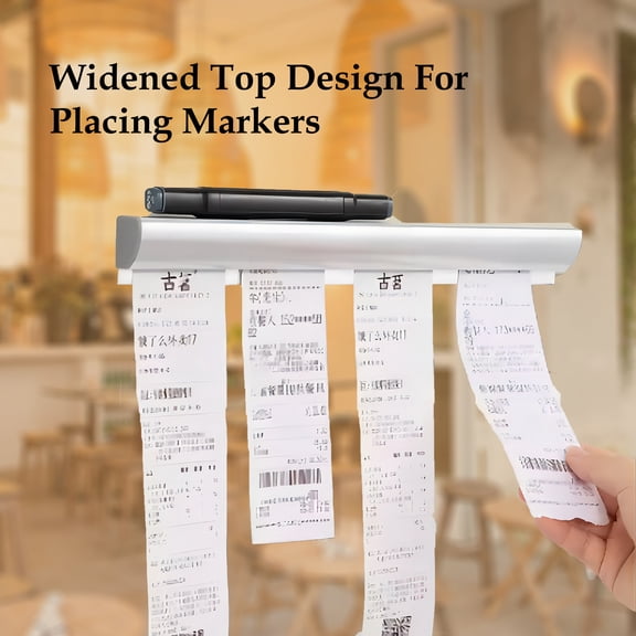 23.6 in. Order Organizer Ticket Holder, Restaurant Kitchen Menu Holder, High-Quality No Punching Stick Takeaway Hotel Kitchen Receipt Order Holder