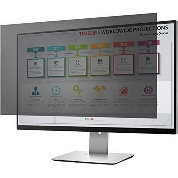 23.6 in. Unframed Standard Wide Monitor, Black