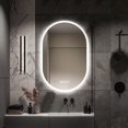 thumbnail image 1 of 23.6 in. W Oval Anti-Fog Wall-mounted LED Bathroom Mirror, 1 of 8