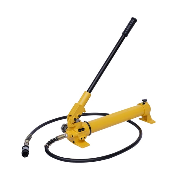 23.6 in Yellow 2 Speed Hydraulic Hand Pump Cast Iron Hydraulic Manual Pump FOR Jacks Cutters Hydraulic Pliers