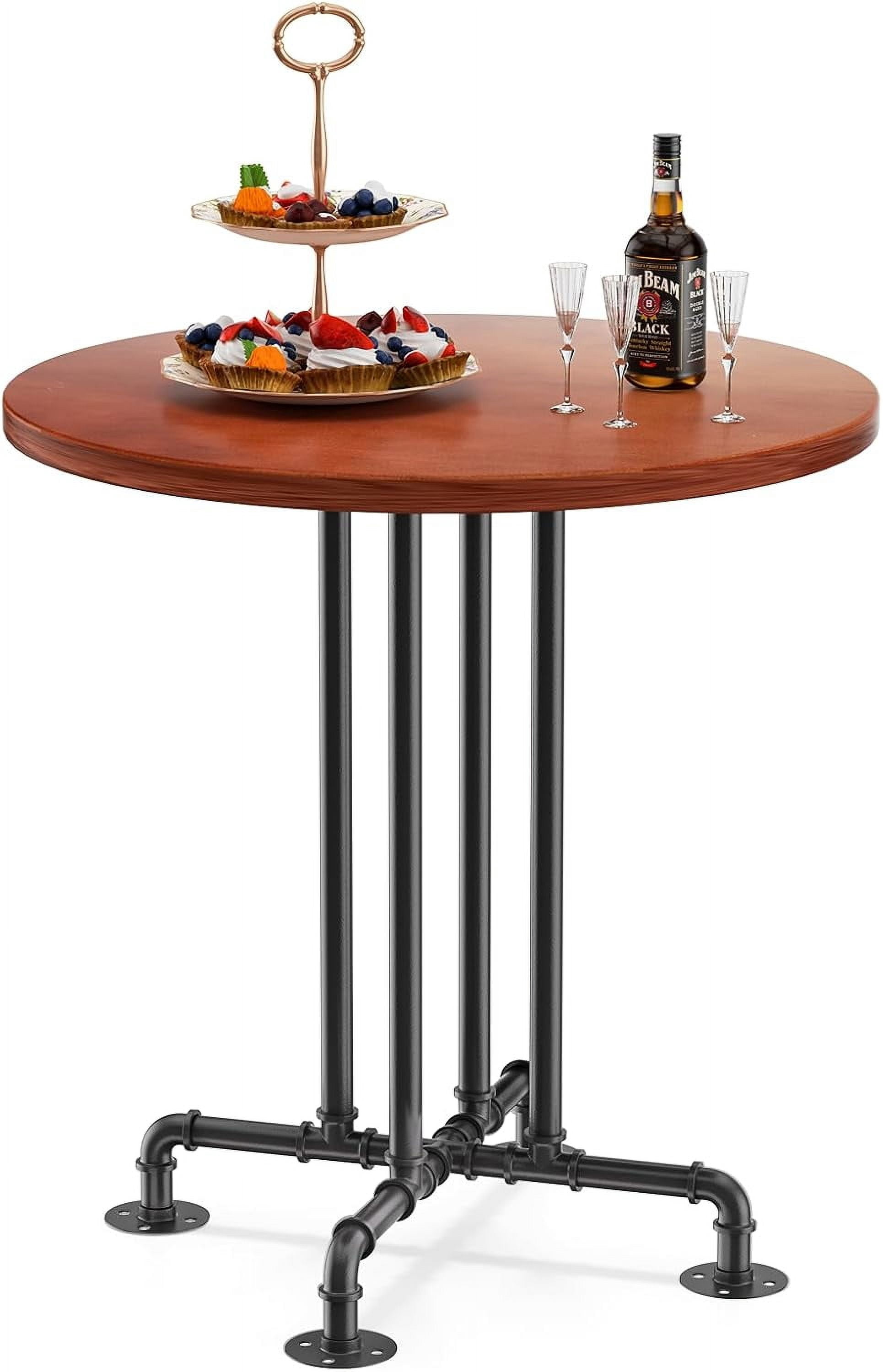 23.6 inch bar Table Pine Solid Wood Round Table for Dinners or Drinking ...