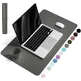 thumbnail image 1 of 23.6" x 13.7" Non-Slip Desk Pad,Mouse Pad,Waterproof PVC Leather Desk Table Protector,Ultra Thin Large Desk Blotter, Easy Clean Laptop Desk Writing Mat for Office Work/Home/Decor, 1 of 7