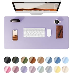 23.6" x 13.8" Leather Desk Pad Protector, Office Desk Mat, Large Mouse Pad, Non-Slip PU Leather Desk Blotter, Laptop Desk Pad, Waterproof Desk Writing Pad for Office and Home