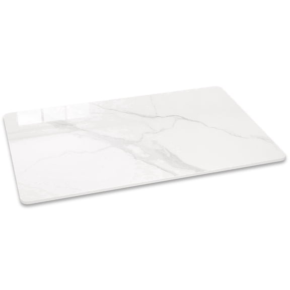 SSTBLEV 23.6 x 35 inch Rectangle Sintered Stone Table Top, 0.43 inch Thick, Replacement Cover for Dining Table