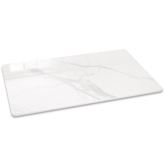SSTBLEV 35" x 23.6" White Sintered Stone Rectangle Table Top for Dining Room, Coffee Shop, and Kitchen