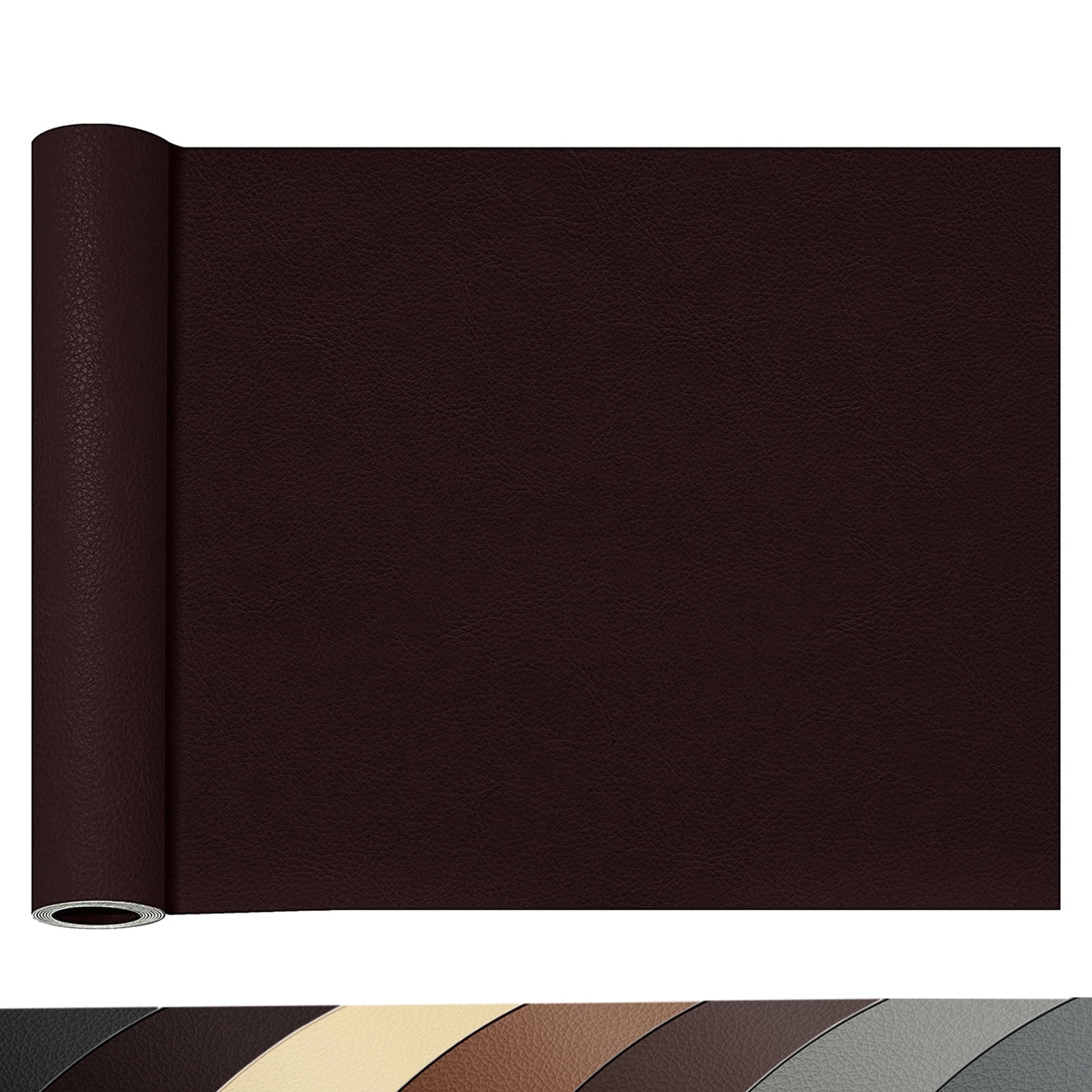 23.6 x 78.7 Inches Leather Repair Patch,Coffee Self Adhesive Leather Repair Tape Kit for Damaged Leather Furniture, Sofa Seating,Car Seats, Leather Goods