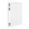 thumbnail image 1 of 23.6"x35.4" Single Swinging Door, Square Cafe Saloon Swing Door with 3 Hinges,1.37in Thick Solid Wood Partition Door for Hallway Kitchen Bar Pub Shop (White), 1 of 25