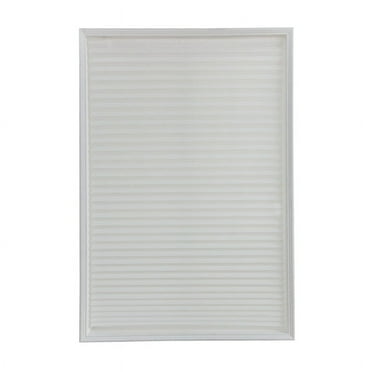 23.62"*59.06" Pleated Blind, Self-Adhesive Pleated Blinds Half Blackout Windows Curtains for Bathroom Kitchen Balcony Shades for Coffee/Office Window Door(White)