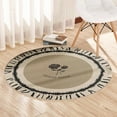 thumbnail image 1 of 23.62 Inch Round Area Rugs Living Room Bedroom Study Computer Chair Cushion Base Mat Round Carpet Lifts Basket Swivel Chair Pad Coffee Table Rug, 1 of 6