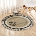 thumbnail image 1 of 23.62 Inch Round Area Rugs Living Room Bedroom Study Computer Chair Cushion Base Mat Round Carpet Lifts Basket Swivel Chair Pad Coffee Table Rug, 1 of 6