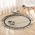 thumbnail image 1 of 23.62 Inch Round Area Rugs Living Room Bedroom Study Computer Chair Cushion Base Mat Round Carpet Lifts Basket Swivel Chair Pad Coffee Table Rug, 1 of 6