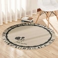 thumbnail image 1 of 23.62 Inch Round Area Rugs Living Room Bedroom Study Computer Chair Cushion Base Mat Round Carpet Lifts Basket Swivel Chair Pad Coffee Table Rug, 1 of 6