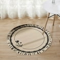 thumbnail image 1 of 23.62 Inch Round Area Rugs Living Room Bedroom Study Computer Chair Cushion Base Mat Round Carpet Lifts Basket Swivel Chair Pad Coffee Table Rug, 1 of 6