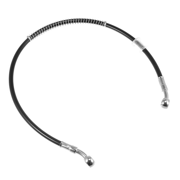 23.62" Length 10mm ID Motorcycle Hydraulic Brake Line Oil Hose Pipe Stainless Steel Braided Cable for ATV Black