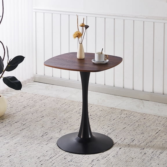 23.62" Modern Pedestal Dining Table, Sturdy Easy Clean Accent Side Table
