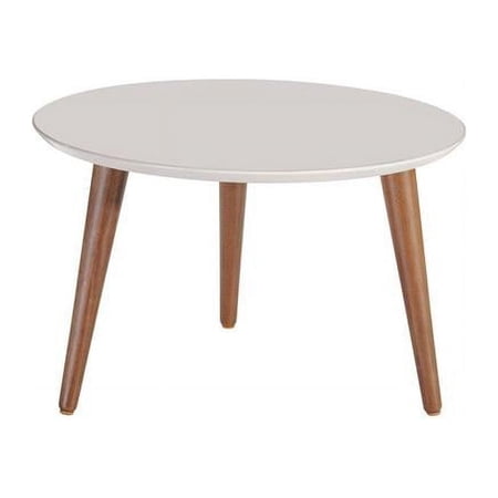 23.62 in. Moore Round Mid-High Coffee Table, Off White