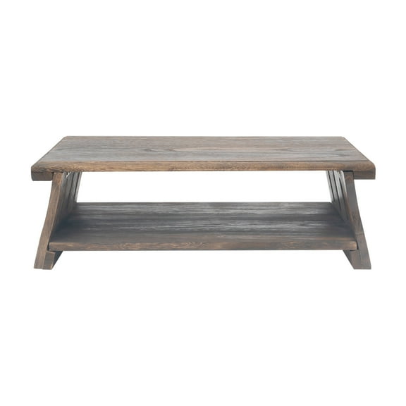 23.62 inch Small Folding Altar Table Meditation Table, Walnut Floor Table for Spiritual 2-Tier Wooden Japanese Shelf Vintage Puja Tablé Zen Style Coffee Tablé Storage Shelf for Displaying Jars